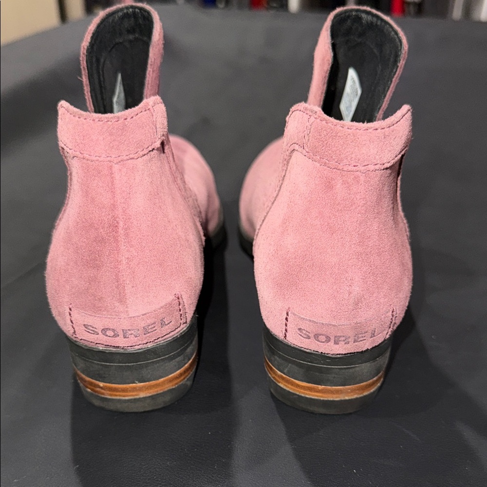 Sorel Dusty Purple Suede Ankle Boots - Picture 4 of 10